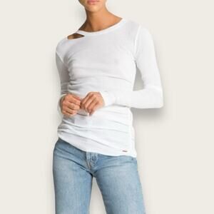NWT | N:Philanthropy | Gavin Cutout Long-Sleeve T-Shirt | White | XL